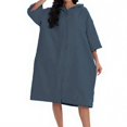 thumbnail image 1 of Abbraccia Poncho Toalla de Playa Secado Rápido Microfibra, Capucha, Cierre, Mangas Anchas, Actividades Exterior, 1 of 6
