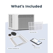 Windmill 6,000 BTU Window Air Conditioner - Lite Series - Quiet & Smart, Cools up to 250 Sq. Ft. - App/Wi-Fi, Remote Control, Voice