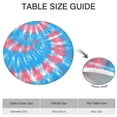thumbnail image 6 of Colorful Tie Dye Pattern Round Fitted Tablecloth with Elastic Edge,Dining Table Cover Waterproof,Outdoor Round Tablecloth for Camping,Dining,Indoor and Outdoor, 6 of 7