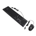 thumbnail image 1 of Keyboard Mouse Kit, Business Keyboard Mouse 4.9ft Length Cable USB 104 Keys One Touch Control Plug and Play  for Desktop Computers for Work, 1 of 7