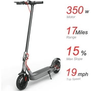Hiboy Electric Scooter, 350W Motor S2 Electric Scooters for Adults 220lbs, 8.5 Solid Tires 17 Miles Long Range 19 MPH Speed, Portable Folding Kick E-Scooter Urban Commuter