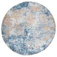 thumbnail image 2 of SAFAVIEH Aston Calanthia Abstract Area Rug, Navy/Gold, 6'7" x 6'7" Round, 2 of 10
