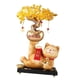 thumbnail image 2 of Estatua del gato de la suerte del árbol de la fortuna Escultura decorativa Obra de arte robusta Gato y árbol Amarillo, 2 of 9