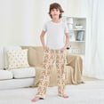 thumbnail image 6 of Wobogo Brown Heart Teddy Bear Long Pajama Pants Bottoms Soft Sleepwear with Pockets, 6 of 9