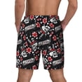 thumbnail image 2 of Lsque Mens Swim Trunks Vintage Skull Casino Pattern - Bathing Suit Compression Liner - Beach Swim Shorts Swimwear - (S-3XL) - Stretch Quick Dry -3X-Large, 2 of 9