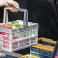 thumbnail image 2 of Collapsible Storage Crate with Folding Handles, Stackable Container for Easy Organization, 2 of 8
