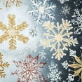 thumbnail image 6 of Autua Snowflakes Round Tablecloth Stain-Resistant Washable 100% Polyester 38"-42, 6 of 8