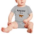 thumbnail image 2 of My Big Sister Is A RedBone Coonhound Dog Cute Baby Bodysuit Boy Girl Unisex, 2 of 5
