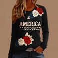 thumbnail image 4 of Womens Shirts Summer 250Th Anniversary Usa for Women 1776 2026 Patriotic American Flag V Neck T July 4Th Graphic Tee 250 Anniversary Usa Shirt Women Black L, 4 of 5