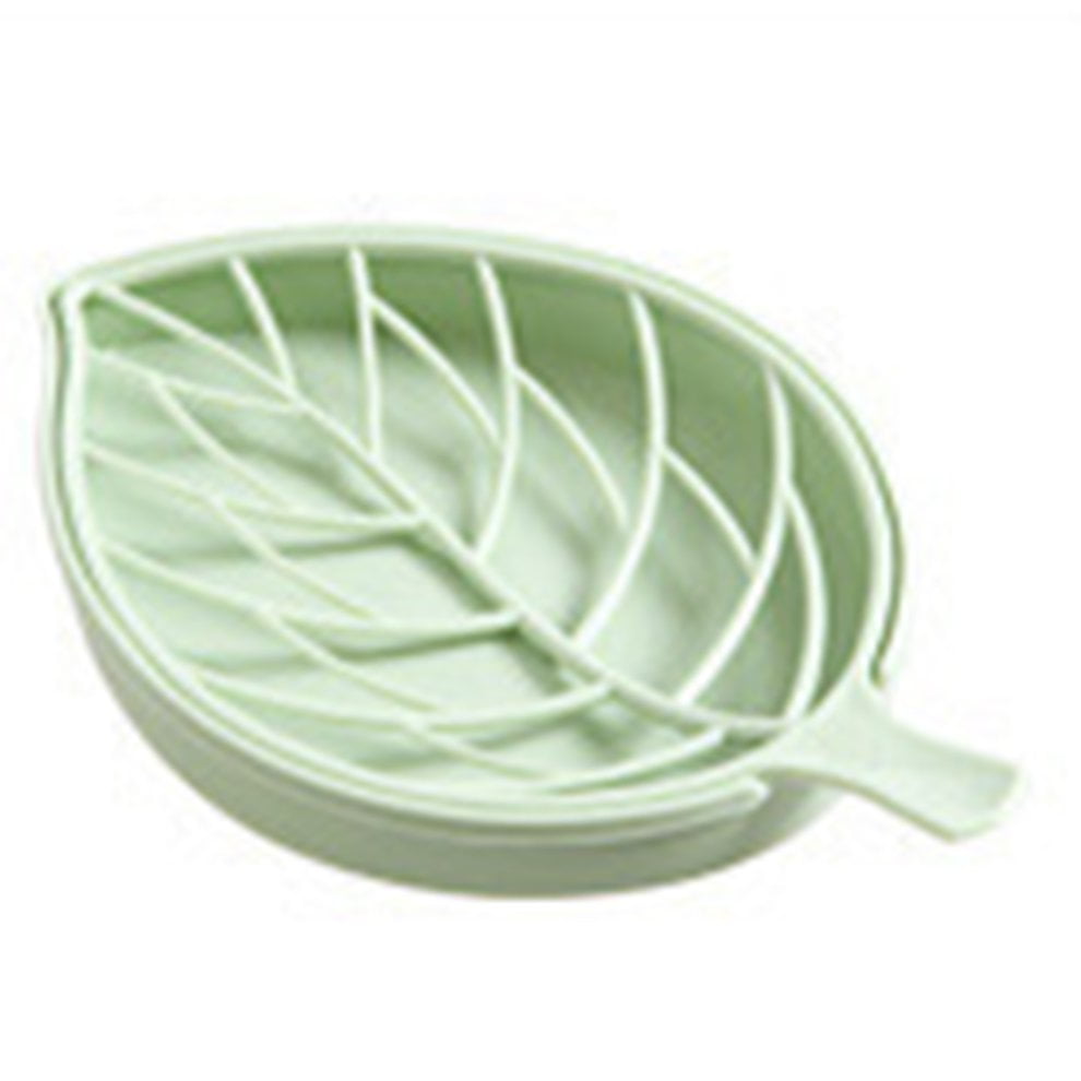 Double Layers Drain Soap Box Leaf Shaped Soap Holder Bathroom Soap Dish Walmart Canada