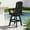 Black, variant on SERWALL HDPE Outdoor Swivel Bar Chairs Set of 2, Bar Height Adirondack Barstools, All Weather Pub Bar Chair, Black