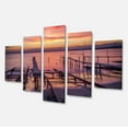 thumbnail image 2 of Quai de Pêche en Mer au Coucher du Soleil - Impression sur Toile, 2 of 3