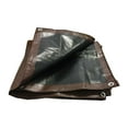 thumbnail image 4 of Onestock 12 ft. x 20 ft. Heavy Duty Reversible Poly Tarp Cover with Grommets, Brown, 4 of 5