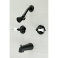 thumbnail image 3 of Kingston Brass  Victorian Tub and Shower Faucet Brushed Brass Brushed, 3 of 5