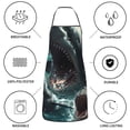 thumbnail image 6 of Sikiie Wave Ocean Animal Shark Aprons for Kitchen Cooking Aprons, Chef Apron for Men Women Chef, 6 of 7