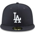 thumbnail image 2 of Men's New Era Navy Los Angeles Dodgers Fashion Color Basic 59FIFTY Fitted Hat, 2 of 4