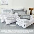RYNGHIPY 8Pcs Queen Size Bed in a Bag, White Boho Comforter Set