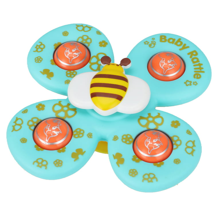 3x Baby Suction Cup B Spinner Cartoon Toys Fidget Spinning Toys Butterfly  Gifts