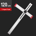thumbnail image 4 of T Square Ruler 48in, Labor Saving Metal T Square Ruler Aluminum Alloy Easy To Read Clear Scales Wear   For Crafting, 4 of 8