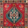 thumbnail image 1 of Ahgly Company Machine Washable Indoor Square Traditional Dark Almond Brown Area Rugs, 8' Square, 1 of 7