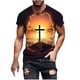 thumbnail image 2 of Tops para hombre, blusas y camisas de manga corta con cuello redondo para hombre, jersey informal con cuello redondo estampado para hombre, pantalones cortos deportivos para fitness, blusa de poliéste, 2 of 5
