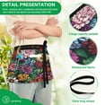 thumbnail image 4 of Yayeee Waist Apron with Pockets for Cooking Waterproof Half Server Aprons, Vibrant Flowers Pattern, 4 of 7