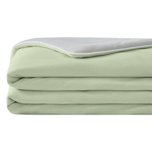 Gnwei Cooling Comforter Queen Size, Q-Max 0.4 Reversible Lightweight Cooling Blanket, Breathable Silk Smooth Summer Bedding Quilt for Hot Sleepers Night Sweats