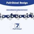 thumbnail image 3 of 20" Chainsaw Chain Blades For 20" Bar 3/8'' Lp .050 Gauge 72Dl Full-Chisel 72 Dl, 3 of 6
