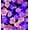 PURPLE/ROSE/PINK, variant on Woven Rose Fabric by the Yard - Large Floral Print Chiffon for Dressmaking Sewing (PURPLE/ROSE/PINK, HalfaYard)