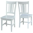 thumbnail image 3 of International Concepts San Remo Splat Back Wood Dining Chair in Beach White, 3 of 8