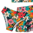thumbnail image 4 of Gibobby Toddler Girl Swimsuit Girls Bathing Suits Two-Piece Swimsuit with Boyshorts Vest-Style Tankini(8-9 Years,Brick Red), 4 of 4