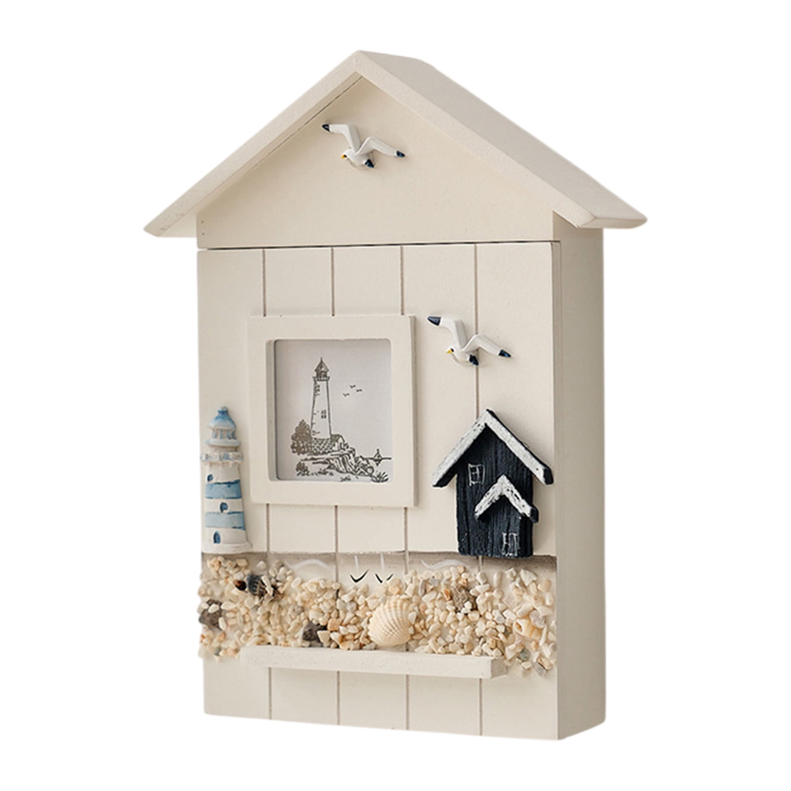 Kraoden Decorative Wall-Mount Key Box Cabinet, Heavy-Duty Wood Key Organizer for Home, Office, and Family, Convenient and Secure Key Storage Solution