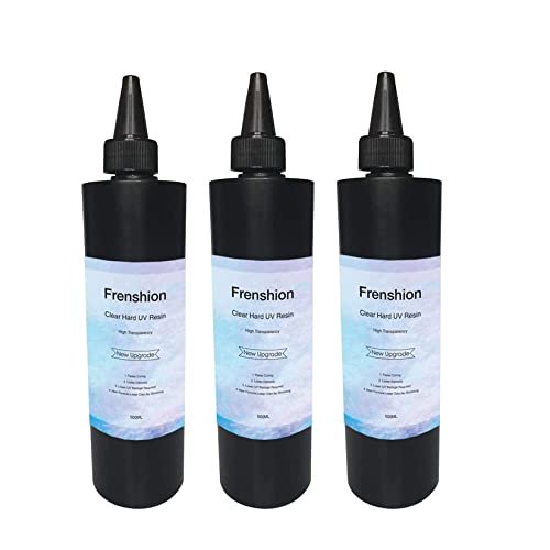 3 Pcs 500g Résine UV - Mise à Niveau iMinute Séchage Rapide! Colle en Résine Époxy UV Claire comme du Cristal de Type Dur pour Bijoux Boucles d'Oreilles Collier Fabrication de Bracelets Fabrication, Moulage et Revêtement Décoration Artisanale