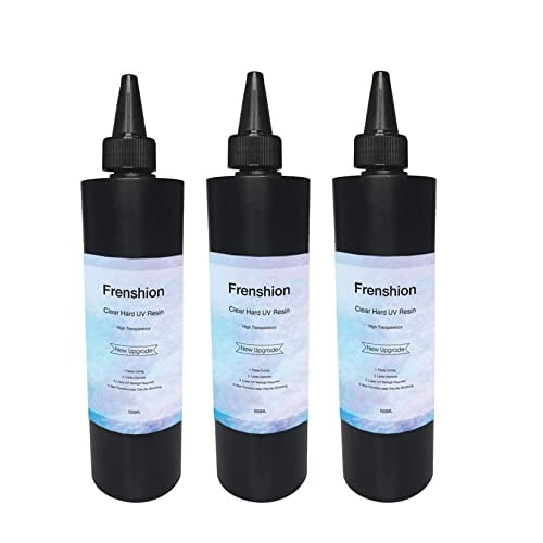3PCS 500g UV Resin-Upgrade I Minute Quick Cure! Hard Type Crystal Clear UV Epoxy Resin Glue For Jewelry Earrings Necklace Bracelet Making Making,Casting & Coating Craft Decoration