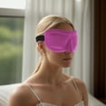 thumbnail image 2 of Unique Bargains 1 Pc Square 3D Sleep Mask Soft 3D Eye Shade Cover for Rest for Travel Red Purple, 2 of 6