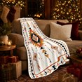 thumbnail image 3 of Southwest American Indian Geometric Diamond Pattern, Dramatic Artistic Scene, Warm Flannel Blanket for Home Library and Reading Nook, Art Lovers Housewarming Gift, Artistic Home Decor, 3 of 9
