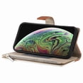 thumbnail image 4 of Funda cartera GANGXUN para iPhone XR , cuero PU con tarjetero, cremallera, correa de mano, soporte y protección 992°, 4 of 6