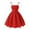 Red, variant on Kiijoy Big Girls Summer Sleeveless Dress with Tie Straps Solid Color Casual Party Dress