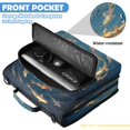thumbnail image 6 of Zipper Binder with Shoulder Strap 2 inch 3 Ring Waterproof File Folder Organizer Bag 500 Sheet Whirlpool Carp Pattern, 6 of 8