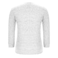 thumbnail image 4 of Helii Womens Fall V Neck long Sleeve Shirt Solid Color Regular Fit Tunic Tops Knitted Blouses Sweater Lightweight Winter Going Out Clothes Dressy Business Casual White XXL, 4 of 5