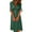 Green, variant on Spring Dresses for Women V-neck Solid Color Short Sleeve Boho Dress Loose Long Cardigan Buttoned Beach Dress