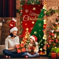 thumbnail image 5 of Ckraxd Christmas Front Door Cover, Christmas Door Decoration & Holiday Entryway Banner – 180 × 90 cm Polyester Indoor/Outdoor Merry Christmas Party Supplies, 5 of 6