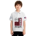 thumbnail image 5 of CCRFTGI Polo Shirts for Kids Girls Size 10-12 Patriotic Shirt We The People 1776-2026 Polo Shirts School Uniform Athletic Sport Print Lapel Button Collared Polo Summer Tops White 3-4 Years, 5 of 7