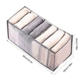 thumbnail image 2 of organization and storage,Drawer Organizer Compartment Foldable Organizer Storage Box Storage Box For Underwear Jeans Clothes,Gray, 2 of 5