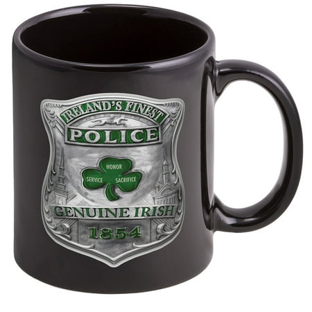 Coffee Cup with Garda Irelands Finest Logo, Stoneware Mug, Patriotic