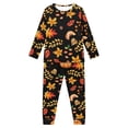 thumbnail image 2 of Suhoaziia Youth Pajamas Boys Comfortable Casual Sleep Set 2 PCS Jogger Daily Wear Multi-Season Comfy Outfits Athletic PJ's Set Size 7Y-8Y Print Graphic Harvest Maple Leaf Clothes, 2 of 5
