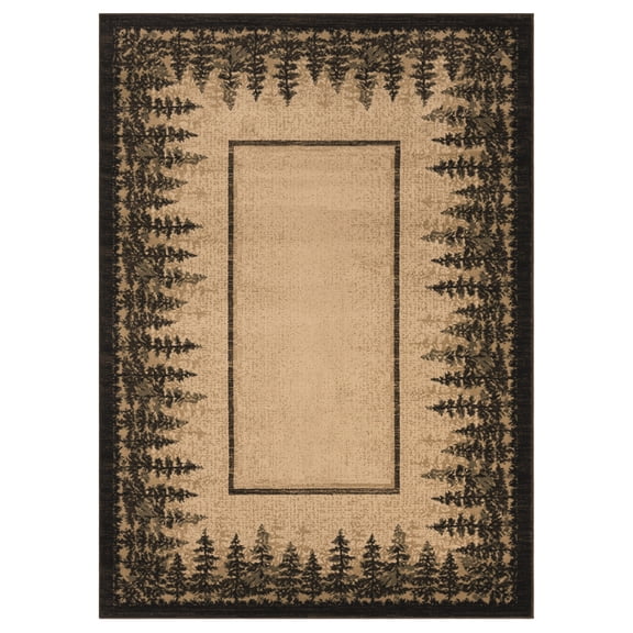 United Weavers Highlands Area Rug 3115 60191 Rainforest Beige, 5' x 7'