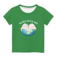 thumbnail image 3 of Avrntaa Ita Good Day to Read Shirt for 3-14 Years Kids - Toddler Baby Boy Girl Round Neck Short Sleeve Tees, 3 of 4