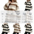 thumbnail image 3 of SBYOJLPB Women's Pajamas Tops Striped Printed Long Sleeve Crew Neck Loose Casual Pajamas, 3 of 5