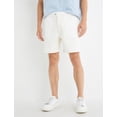 thumbnail image 3 of Denim Shorts Elastic Waist Buttoned Pocket Detailed Folded Leg, 3 of 6